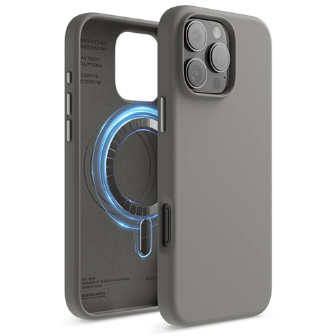 Elago kryt Silicone Case Magsafe pre iPhone 16 Pro Max - Medium Gray