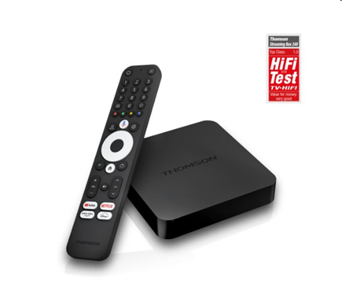 Thomson Streaming Box 240 - 4K UHD, Google Cast, Hej Google