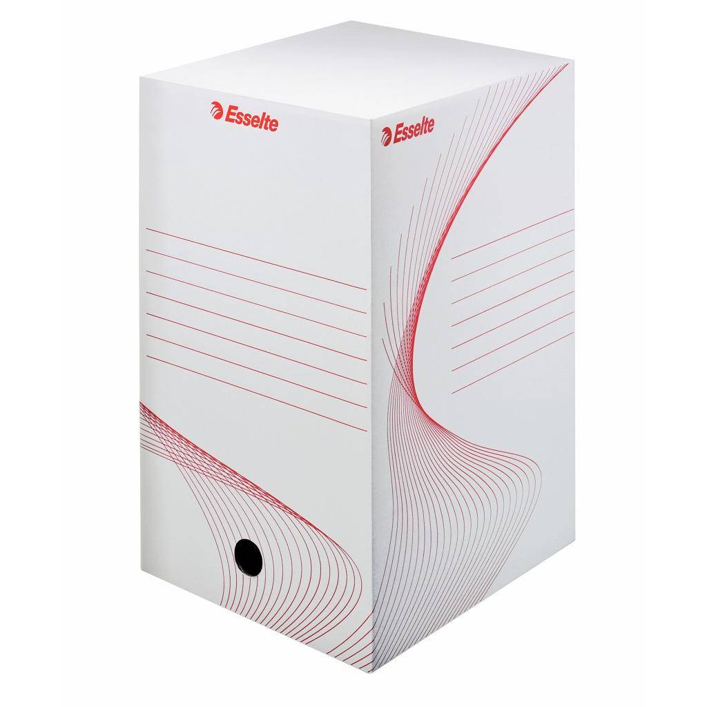 Archívny box 200mm bielo-červený Esselte
