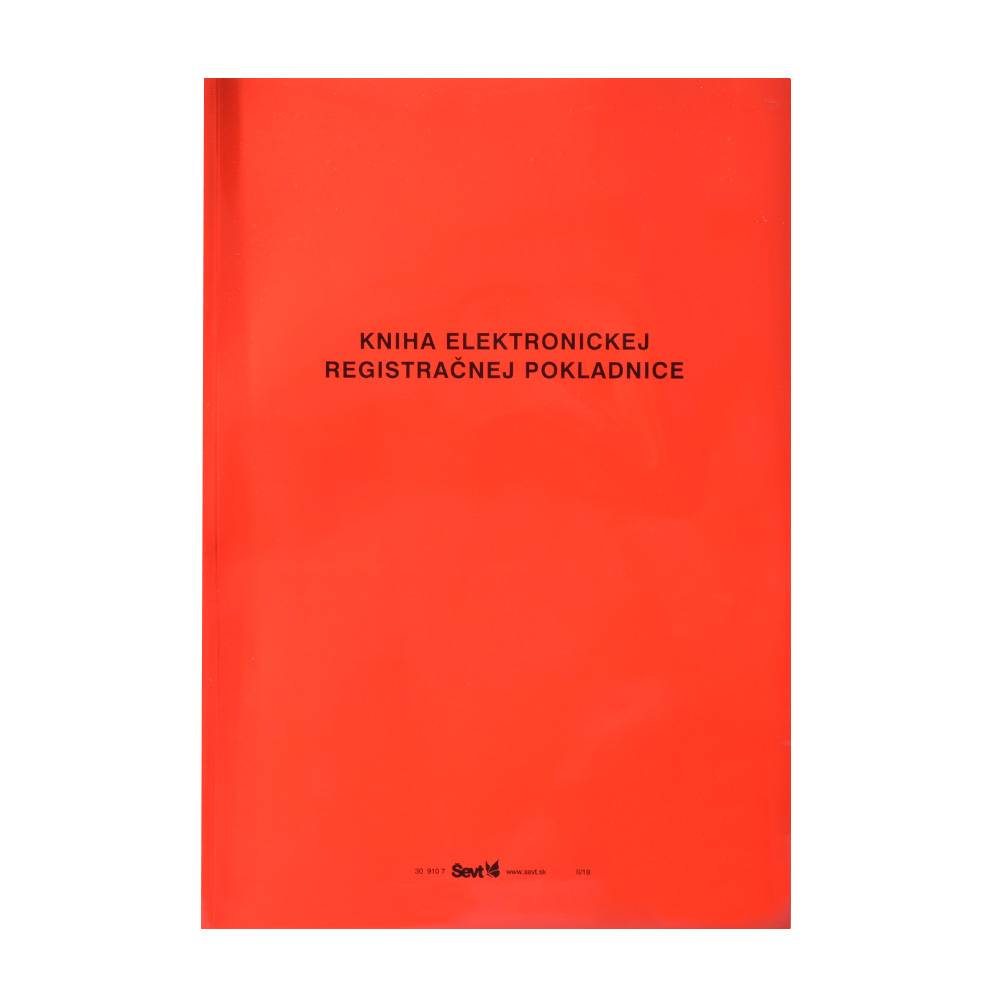 Kniha elektronickej registračnej pokladnice mäkká väzba