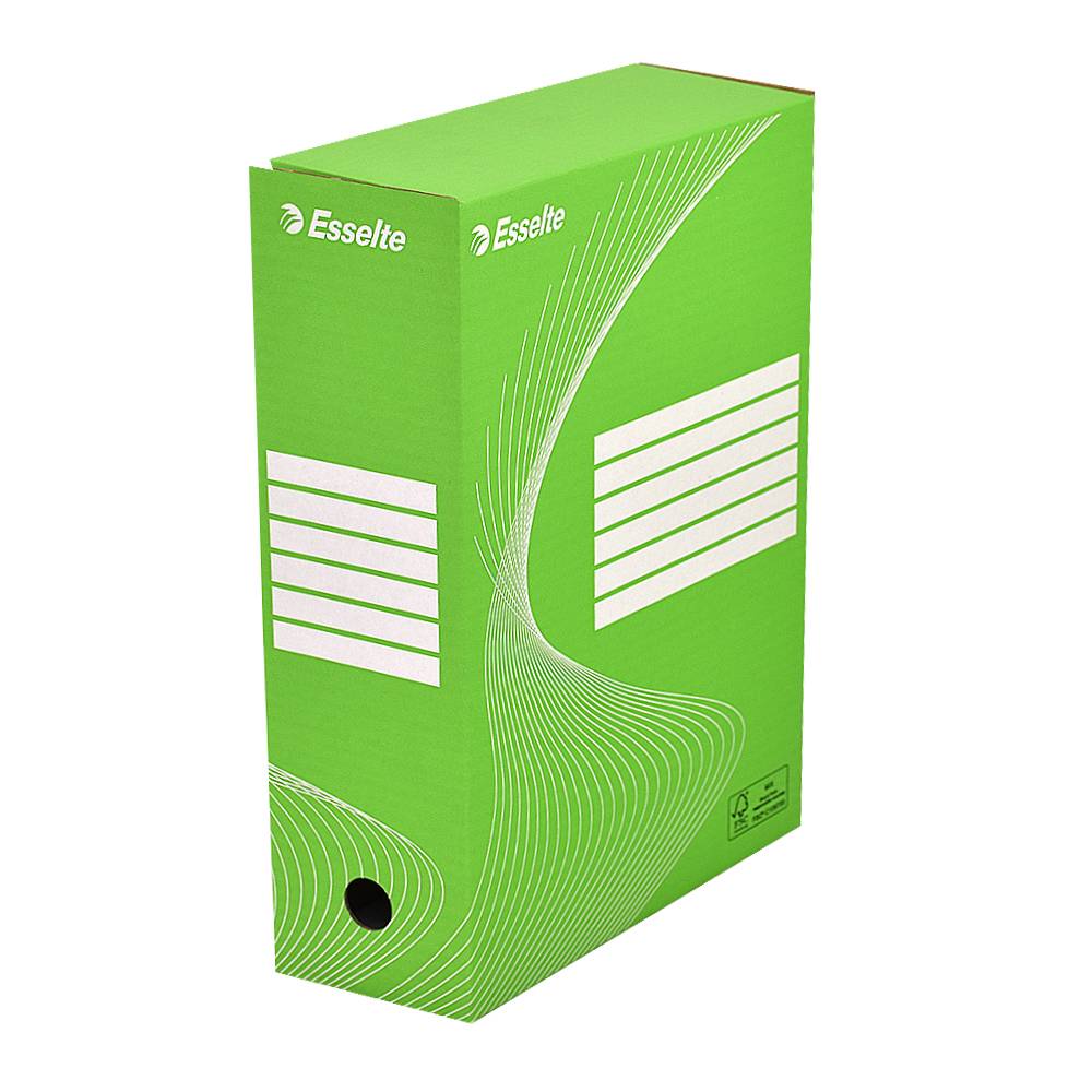Archívny box 100mm zeleno-biely Esselte
