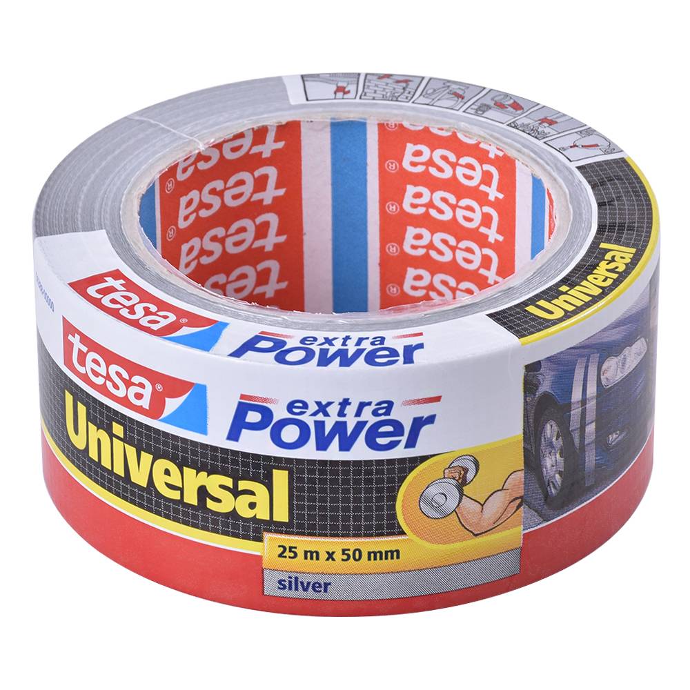 Lepiaca páska 50mm x 25m montážna Extra Power strieborná Tesa