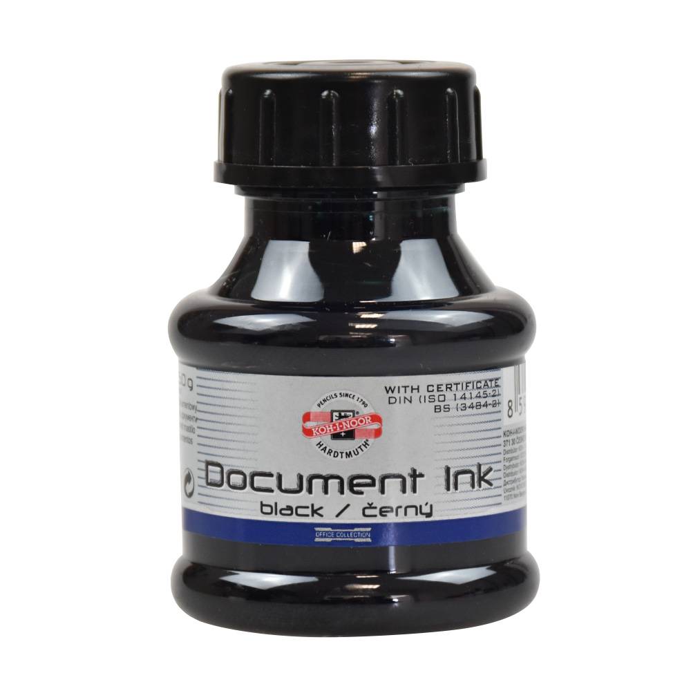 Atrament 50ml Dokument čierny KIN