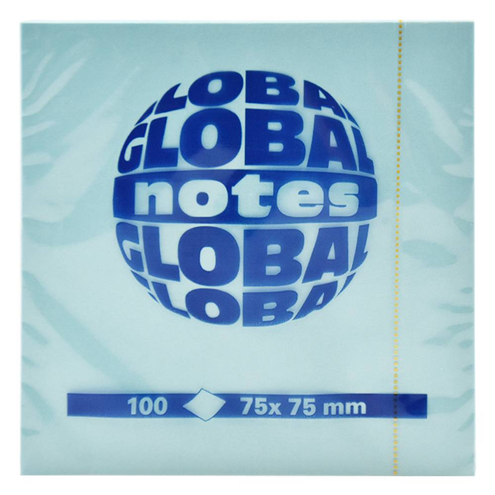 Bločky samolepiace 75x75mm 100 listov pastel modré