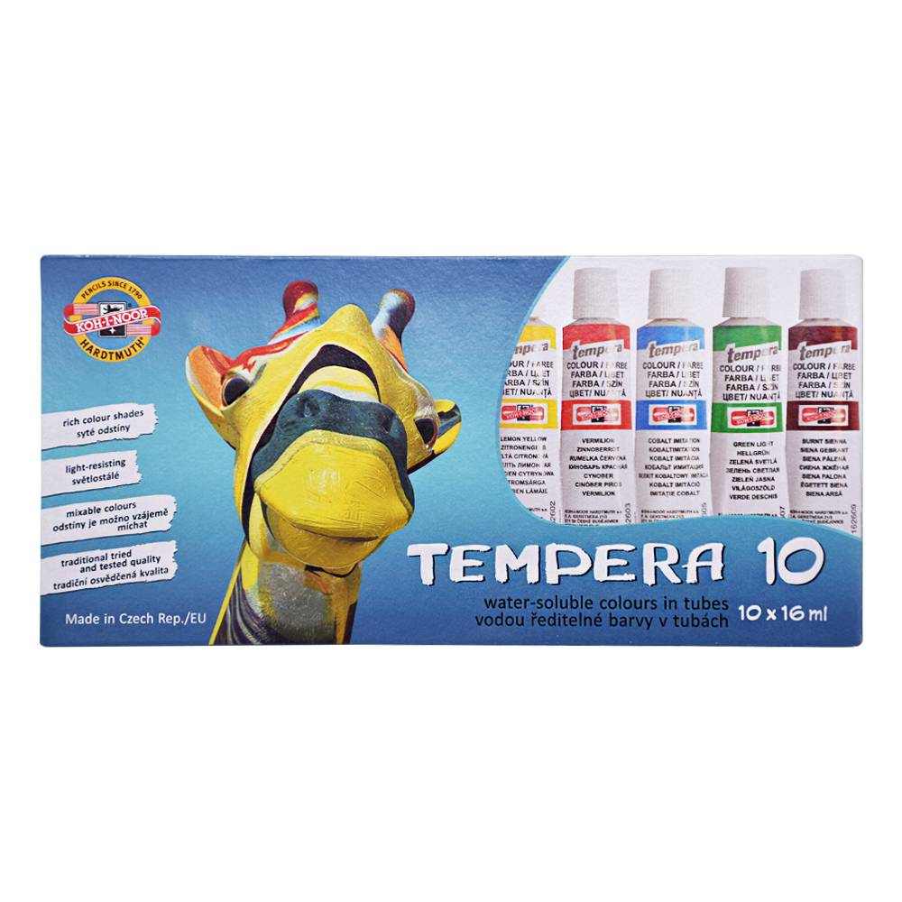 Temperové farby 16ml 10 farieb KIN