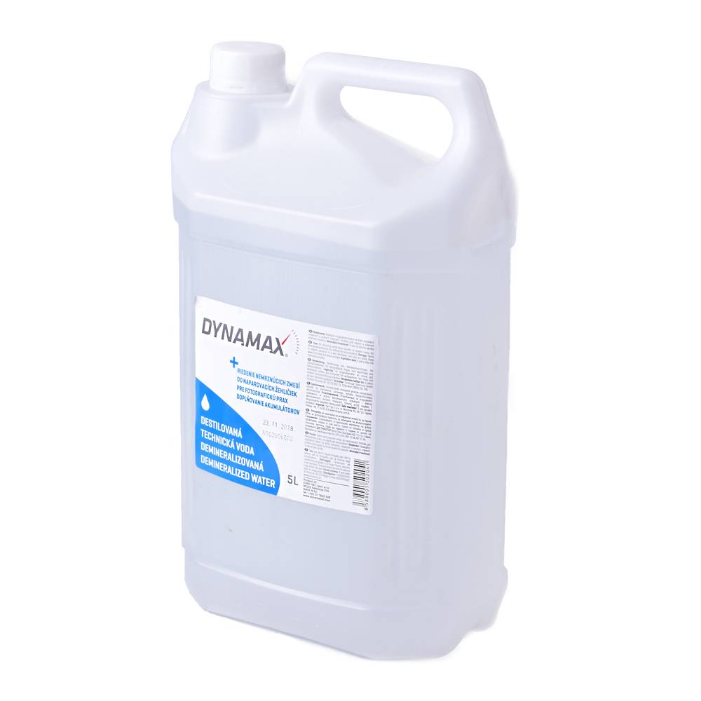 DYNAMAX Destilovaná technická voda demineralizovaná 5 l
