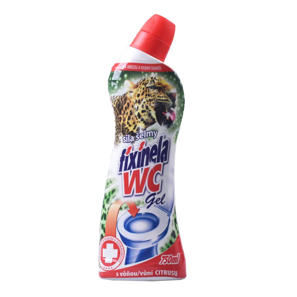 Čistiaci prostriedok na WC 750ml citrus sila šelmy Fixinela
