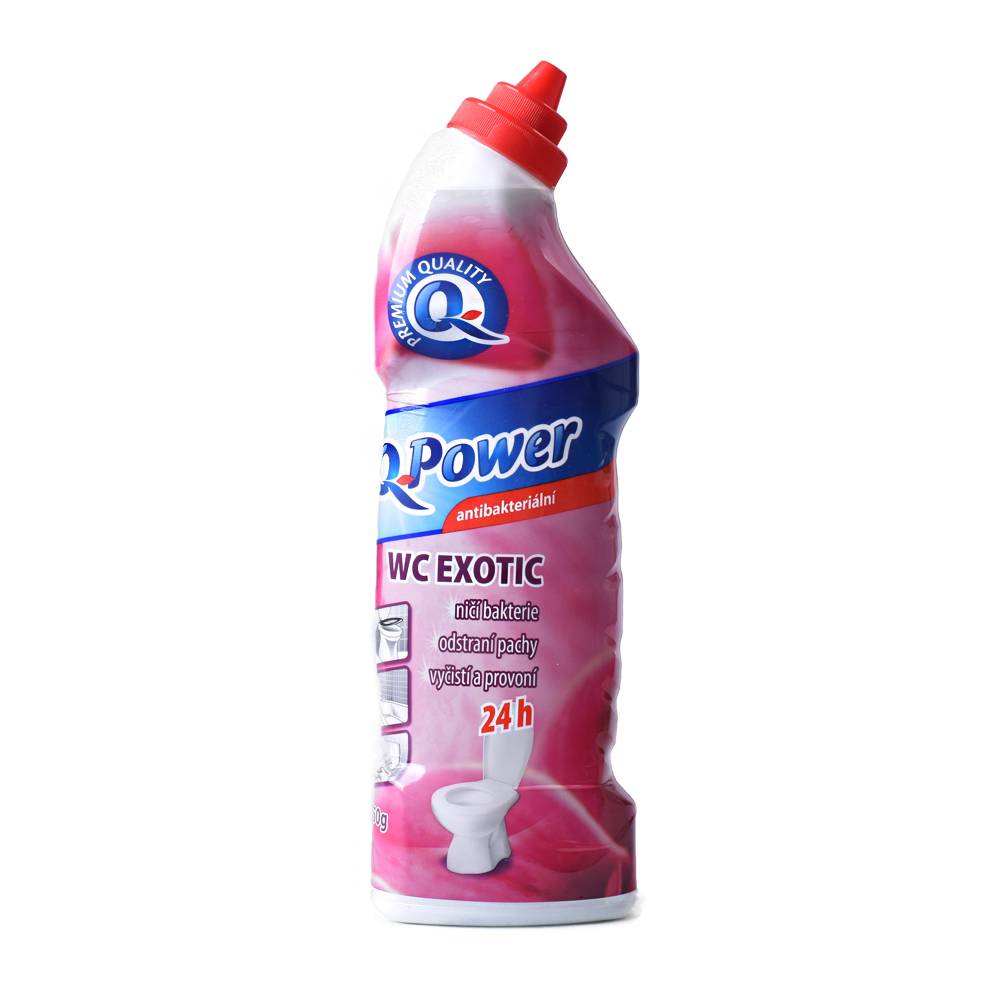 Q Power Exotic Antibakteriálny WC čistič 750 ml