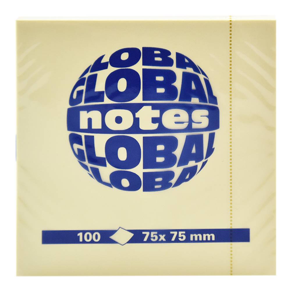 Bločky samolepiace 75x75mm 100 listov pastel žlté