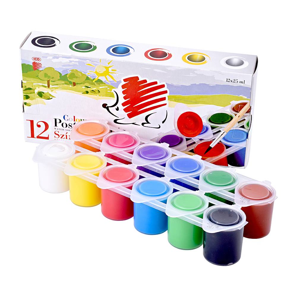 Temperové farby Creative Kids v tégliku 12 farieb ICO