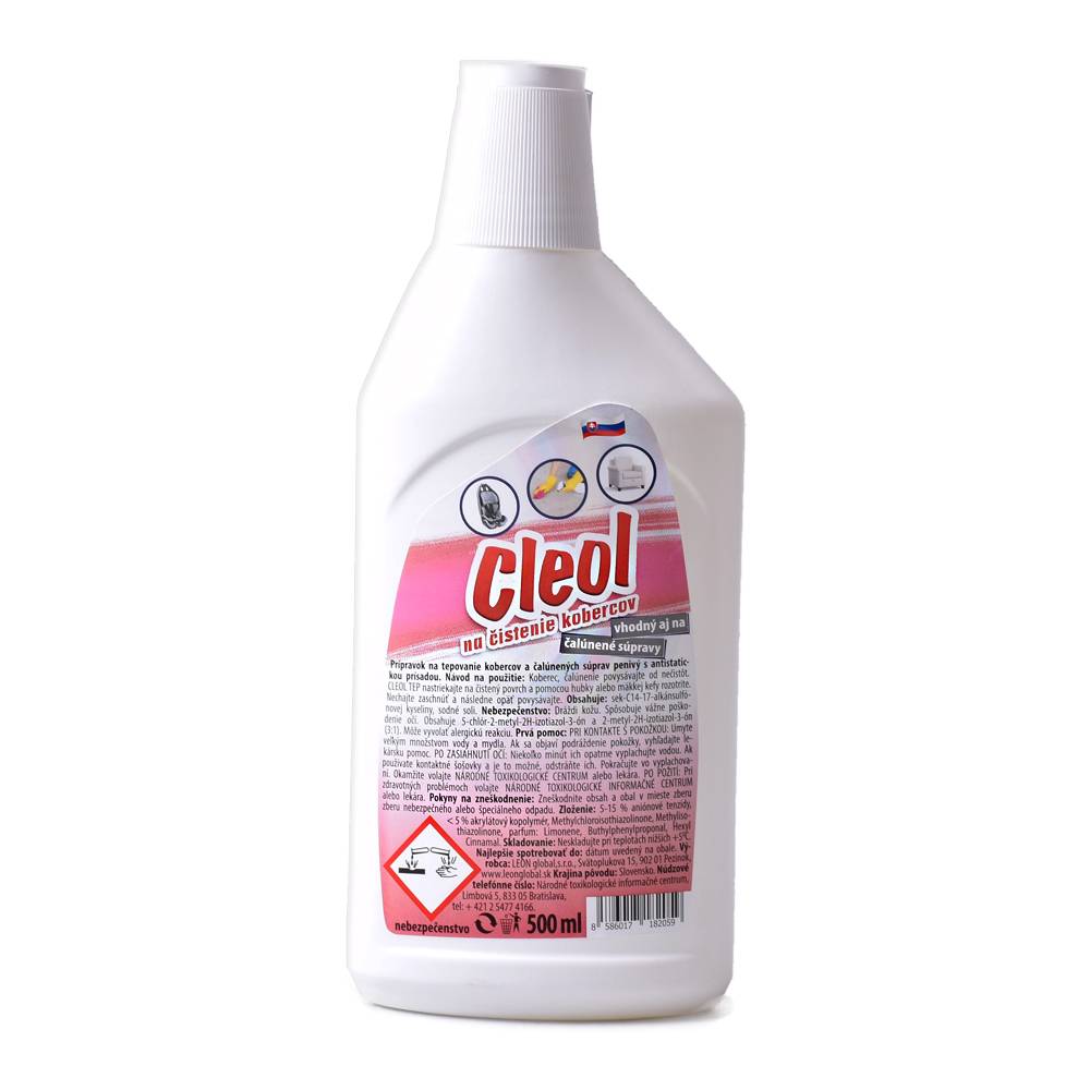 Čistiaci prostriedok na koberce 500ml Cleol
