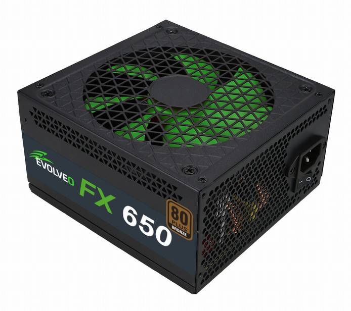 EVOLVEO FX 650 , napájací zdroj 650W ATX, 14cm, tichý, 80+ bronze, bulk