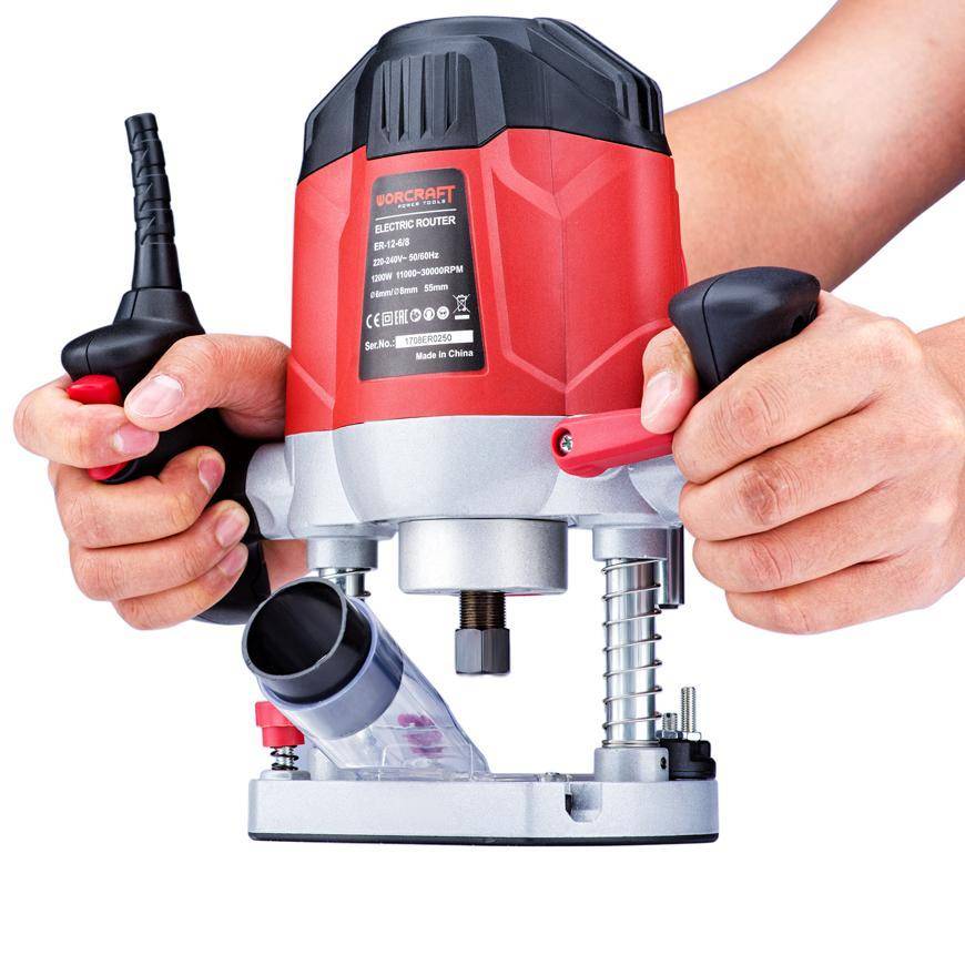 Fréza Worcraft ER12-6/8, 1200W, horná.