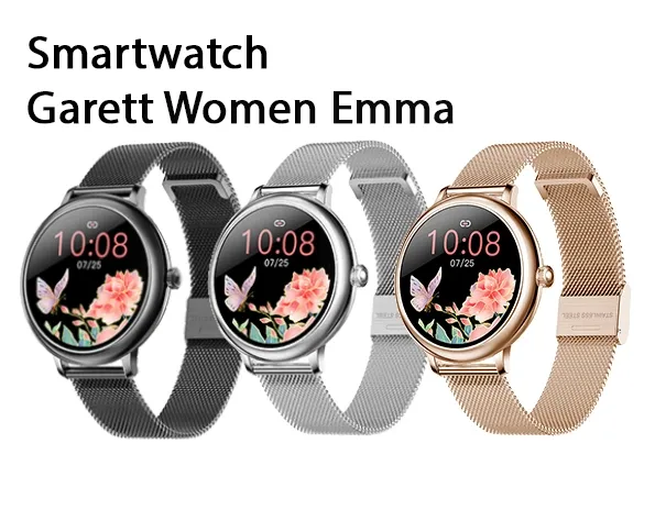 Garett Smarthodinky pre ženy Emma čierna oceľ.