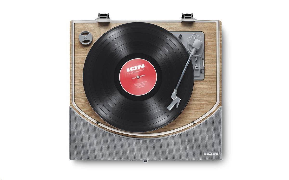 ION Premier LP Natural wood  All-in-one gramofon.