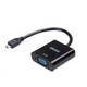 Adaptér AKASA Micro HDMI na VGA, 15 cm, 1080p