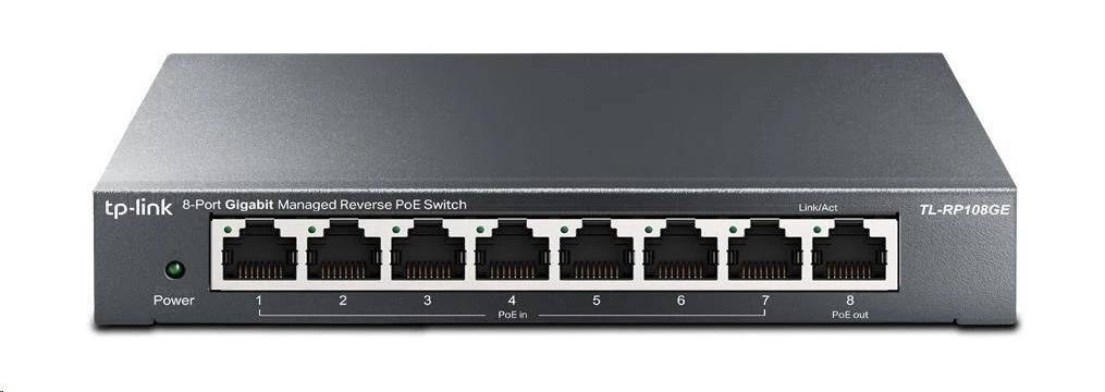 TP-Link TL-RP108GE [8-Port Gigabit Managed Reverse PoE Switch]