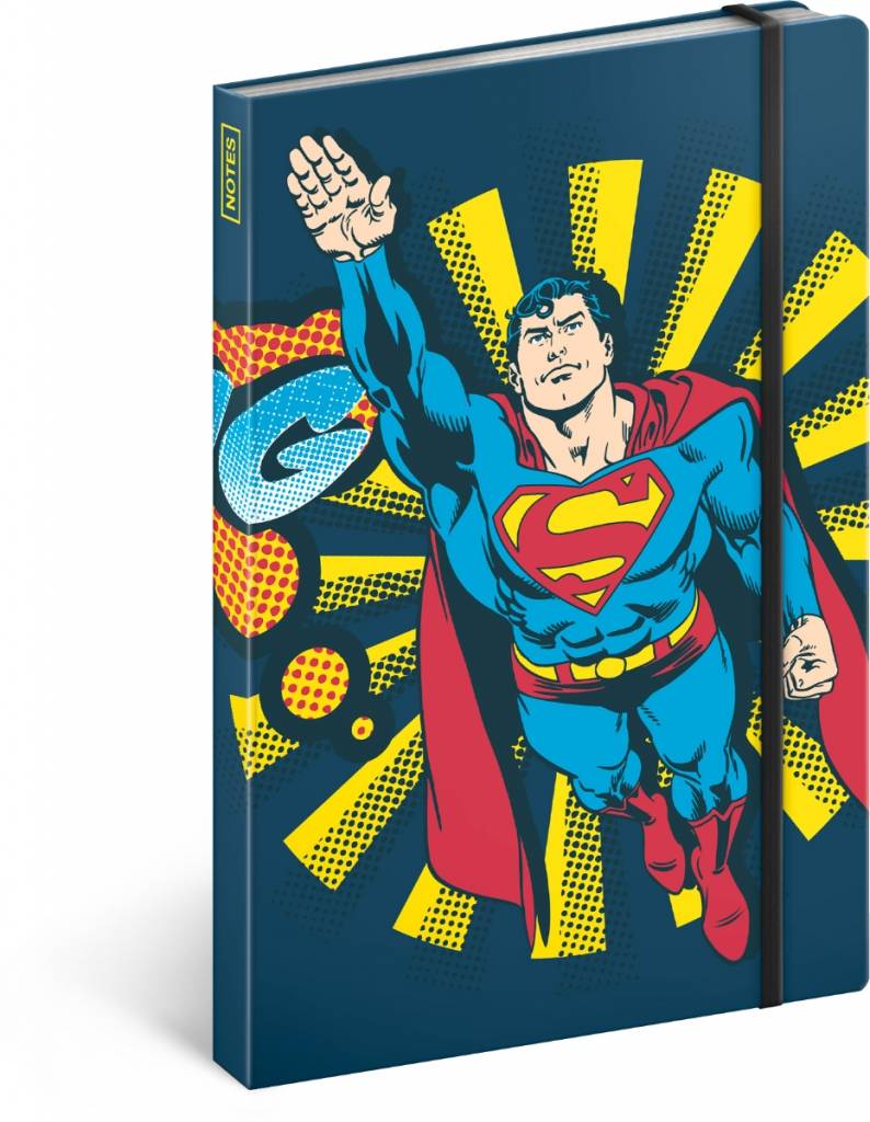 Notes Superman – Bang, linajkovaný, 13 x 21 cm