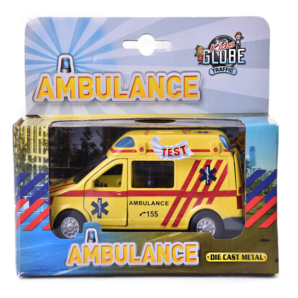 Ambulance na boku so svetlom a zvukom 14cm