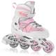 KERES Kolieskové korčule, bielo-ružové, ABEC7 Carbon, veľ. 29-33