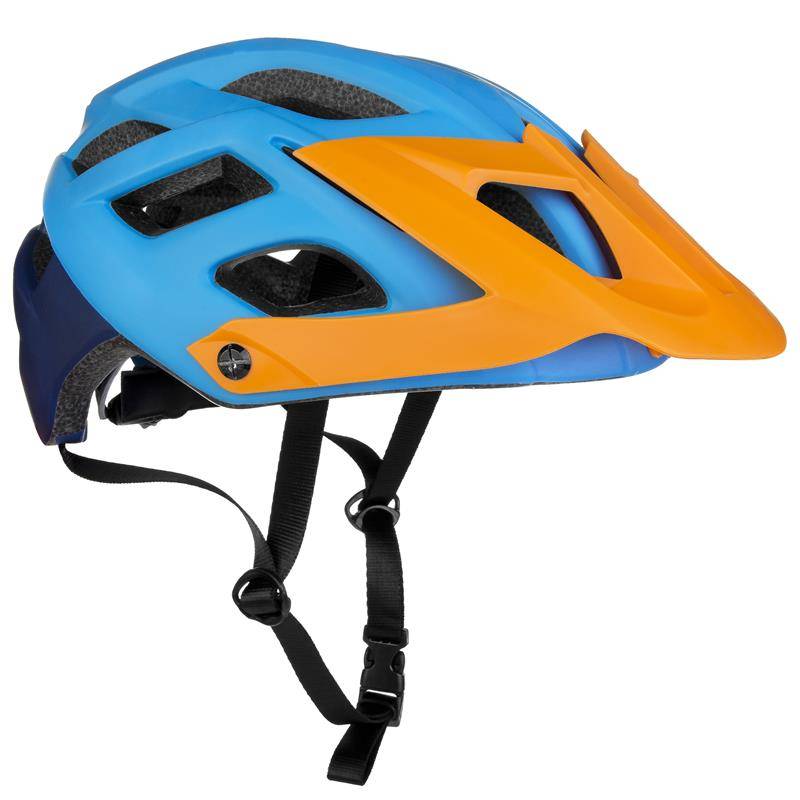 SINGLETRAIL Cyklistická prilba pre dospelých a juniorov IN-MOLD, 58-61 cm, modrá