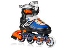 TONY Kolieskové korčule, čierno-modro-oranžové, ABEC7 Carbon, veľ. 29-33