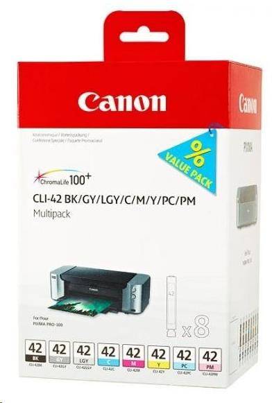 Canon CLI-42 BK/GY/LGY/C/M/Y/PC/PM Multipack - originálny