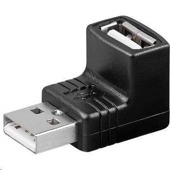 PremiumCord USB redukcia A-A, Male/Female 90°