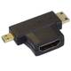 Adaptér PremiumCord HDMI na mini HDMI typu C a micro HDMI typu D