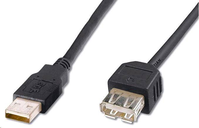 PremiumCord kábel predlžovací USB 2.0, A-A, 1m