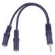 PREMIUMCORD Adaptér Jack 3,5 mm 4pin - 2x stereo Jack 3,5 mm, redukcia (M/2xF, 4 póly)