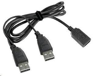 Gembird CCP-USB22-AMAF-3 USB 2x USB 2.0 A male - 1x USB 2.0 A female, 0,9m