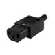 Napájací konektor PREMIUMCORD 230V pre kábel (samica, IEC C13)