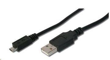 PremiumCord ku2m5f micro USB 2.0, A-B, 5m, černý