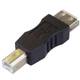 PremiumCord USB redukcia A-B, Female/Male