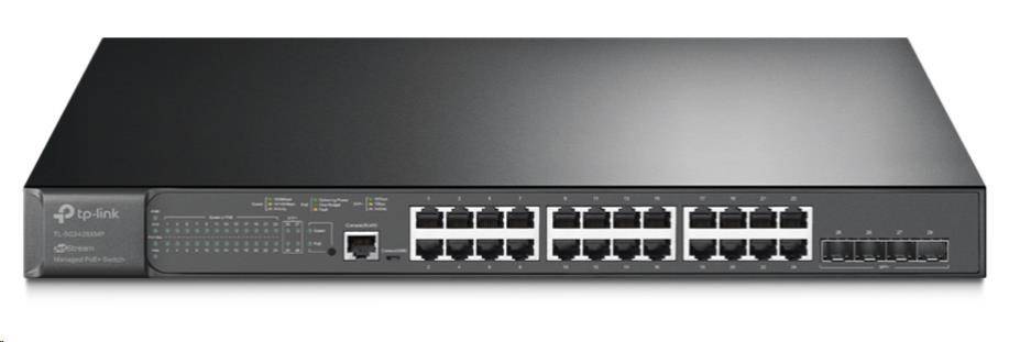 TP-Link TL-SG3428XMP [JetStream 24-Port Gigabit and 4-Port 10GE SFP+ L2+ Managed Switch with 24-Port PoE+]