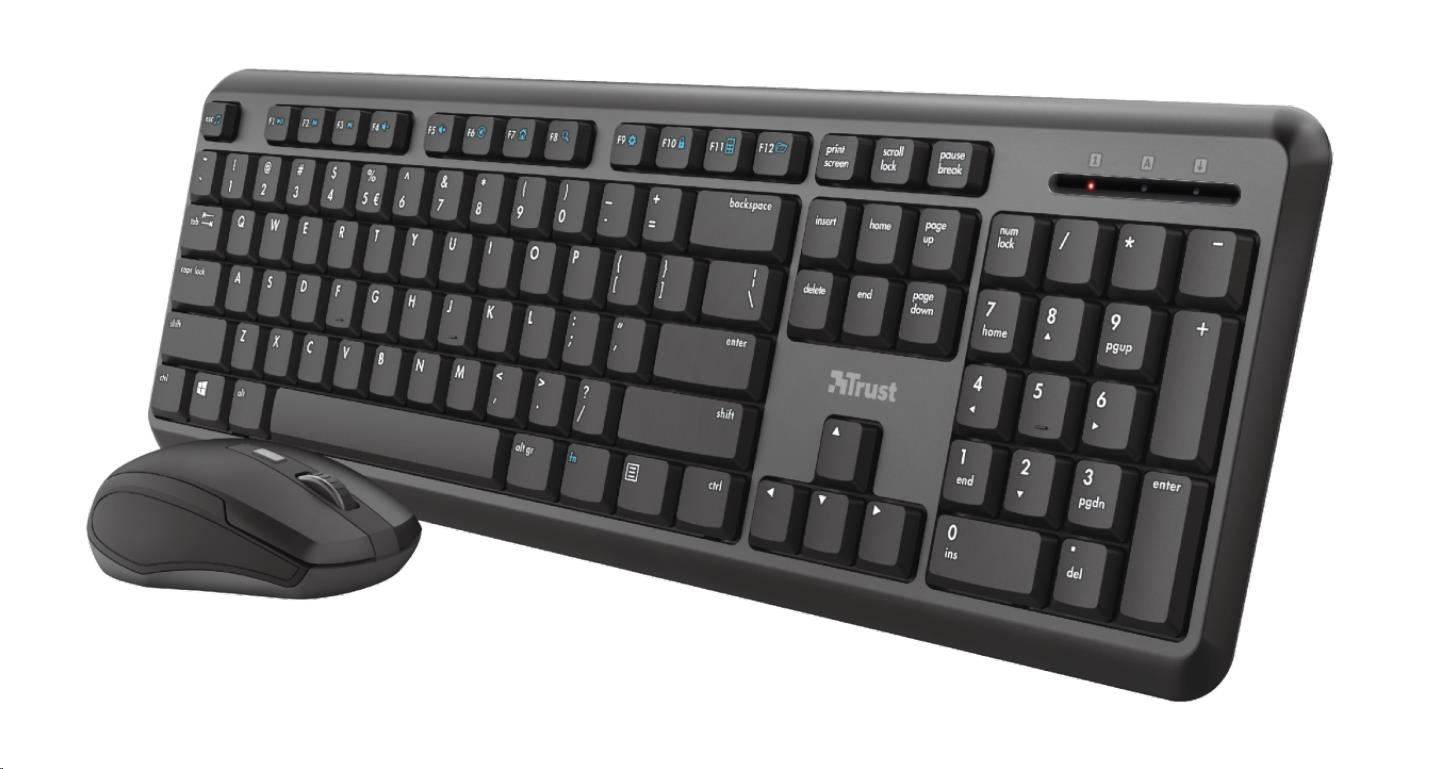 Trust ODY Wireless Silent Keyboard and Mouse Set 23942