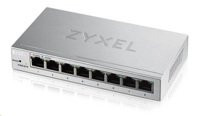 Zyxel GS1200-8 8-port Desktop Gigabit Web Smart switch