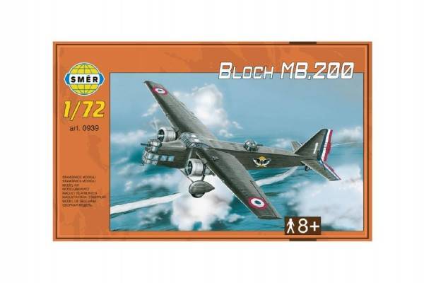 Směr 939 slepovací model letadla Bloch MB 200 1:72