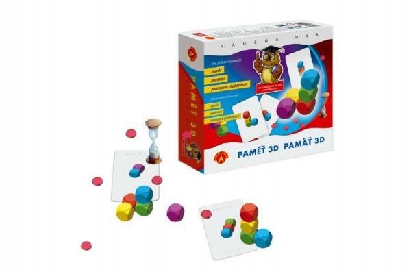 Pamäť 3D spoločenská hra v krabici 20x18,5x5,5cm