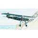 Model Fieseler FI-156 Storch 13,8x19,6 cm v krabici 25x14,5x4,5cm