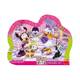 Puzzle doskové Minnie a maznáčikovia kontúra 35x28cm 25 dielikov