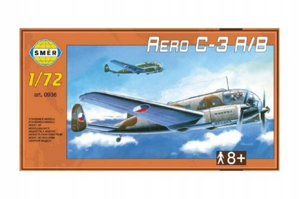Směr Model Aero C-3 A/B29,5x16,6cm v krabici 34x19x5,5cm 1:72