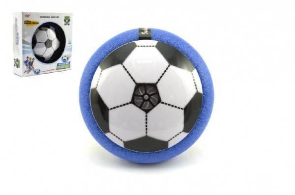 Lopta / Disk futbalový lietajúci plast 14cm na batérie so svetlom v krabičke