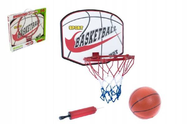 Basketbalový kôš + lopta s pumpičkou 49,5x41,5x4cm