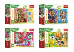 Minipuzzle 54 dielikov Veselý svet Trefliku / Treflíci v krabičke 9x6,5x4cm - výber 4 druhy