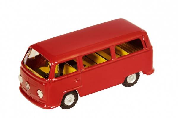 Auto VW mikrobus T2 červený kov 12cm, v krabičke Kovap