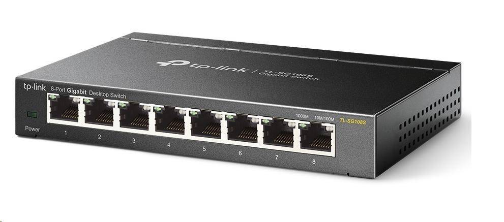 TP-Link TL-SG108S [8portový stolní switch 10/100/1000 Mbit/s]
