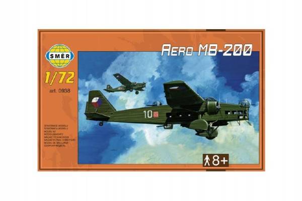 Směr Model Aero MB-200 22,3x31,2cm v krabici 35x22x5cm 1:72