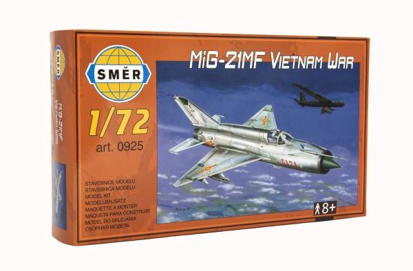 Směr Model MiG21MF Vietnam WAR 15x21 8cm v krabici 25x14 5x4 5cm 1:72